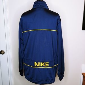 Nike Housh navy w/ gold piping zip up jacket EUC